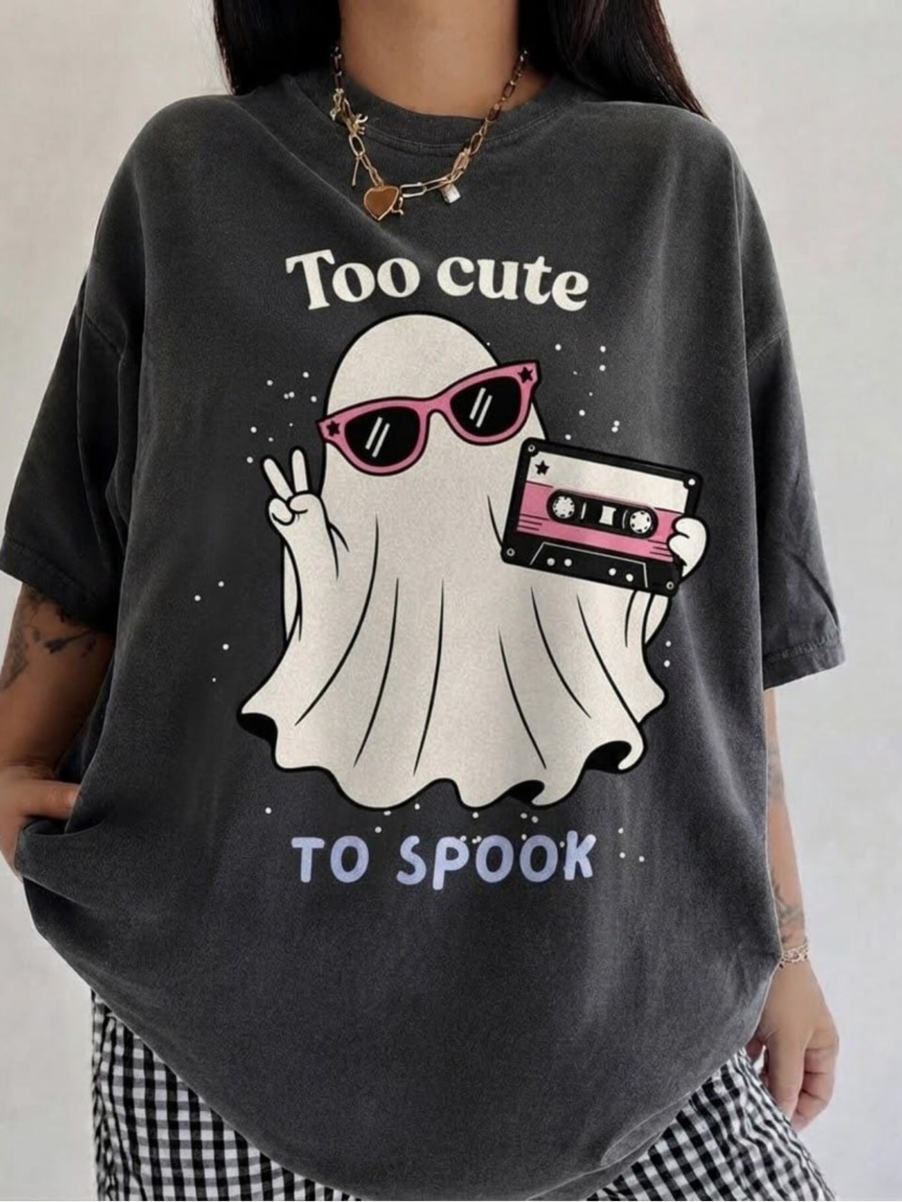 Too Cute To Spook Graphic Tee - Comfort Pepper